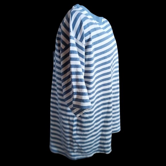 Vintage Men's T-shirt Large Single Stitch 90's Grunge Striped Ringer USA Cobain - Picture 4 of 8